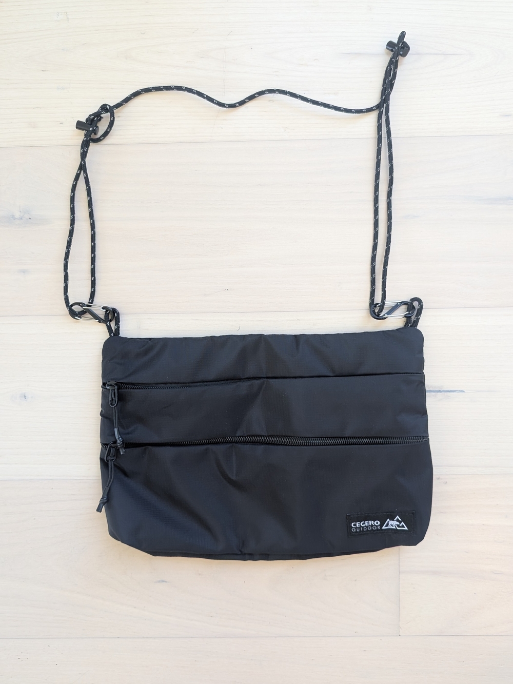 Cecico Black Nylon Crossbody Sling Bag
